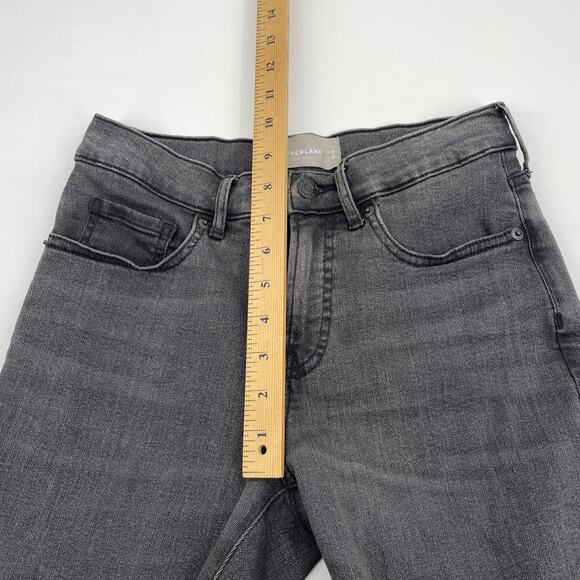 EVERLANE Jeans Authentic Stretch Mid Rise Women Size 28 Ankle Skinny Grey Denim - Picture 7 of 10
